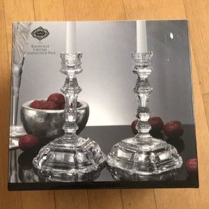 Knoxville crystal candlestick pair